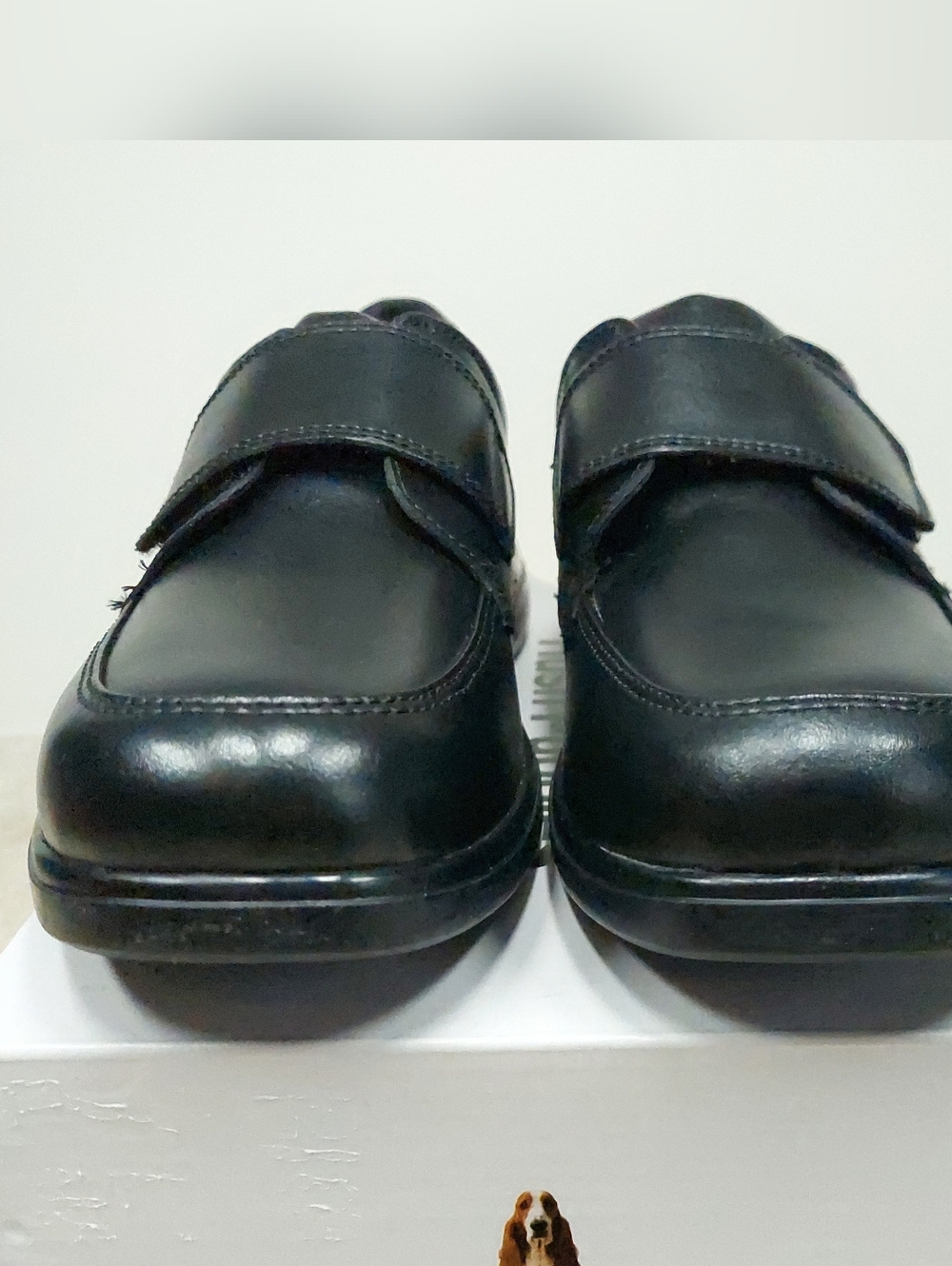 Hush Puppies Boys Black Leather Slip-On Formal Dress School Shoes Size 3.5 NWT - Picture 7 of 13